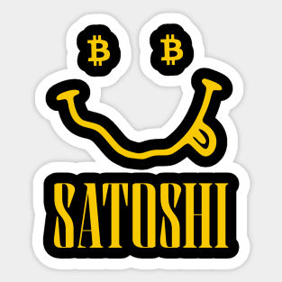 Satoshi Smille Bitcoin Sticker